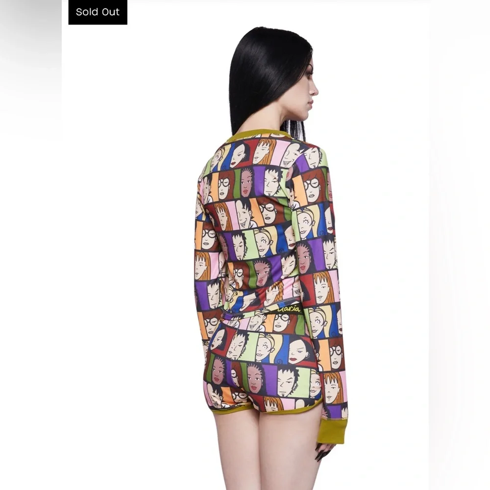 ✨🆕BNWT!Dolls Kill X Daria Character Shorts PJ Set!Sz Sm!SOLD OUT!RARE!✨ - Picture 5 of 6